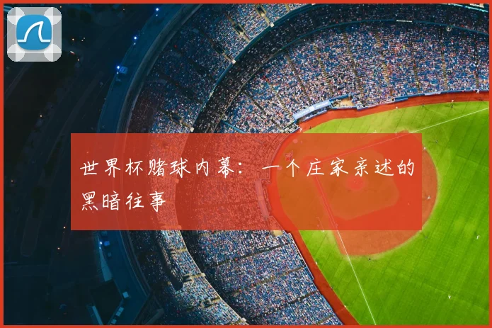 世界杯赌球内幕：一个庄家亲述的黑暗往事